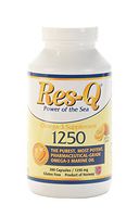 Res-Q 1250 Omega-3 Lemon Coated Fish Oil 200 Capsules