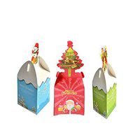 PhoebeTan Christmas Gift Boxes 16 Pieces A Pack (Style 4)