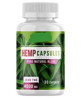 Binweed Hemp Oil Capsules, 4000MG Per Bottle, Relieves Pain Stress Anxiety Insomnia (30 Day Supply)