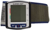 GoWISE USA GW22059 Portable Digital Automatic Blood Pressure Monitor for 2 Users x 90 Memory Recall w/Intelligent Positioning Guide w/Voice or Beep Function & Heartbeat Level Detection - Wrist