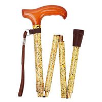 Crutches Portable Elderly Collapsible Telescopic Cane Metal Anti-Skid Walking Stick (Color : B, Size : 26cm)