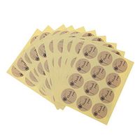 LifePavilion 120Pcs Thank You Dandelion Pattern Sticker Label Decorative Packaging Sealing Label Kraft Sticker for Envelopes Gifts