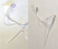 (2-Pack) Slim Tube Refill Screw-ON Type Hearing aid Replacement Tubes for Phonak (C1B Size 1 Right and Left)