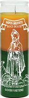 Indio Products Holy Death & Fortune Gold/Green Candle - Silkscreen 2 Color 7 Day