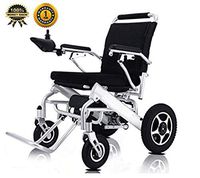 2020 Extreme Sport Portable Motorized Electric Power Wheelchair Foldable Lightweight Dual Motor Aviation Travel Long Range (Seat Width 19" - Free Travel CASE) by Medical Care (Silver)