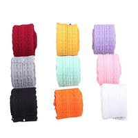 IMIKEYA 4.5cm Lace Trim Flower Border Clothing Fabric Soft Elegant Clothing Accessory Embroidered Applique for Wedding Dress Curtain White