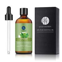 Lagunamoon Peppermint Essential Oil, Organic Essential Oil for Diffuser, Skin, Candles with Glass Dropper - 3.3oz