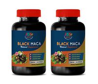 Energy Enhancement for Men - Black MACA 1000 Mg - Dietary Supplement - maca Root Extract Complex - 2 Bottles 180 Vegetable Capsules