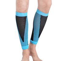 Jlong Sports Calf Compression Sleeve - Leg Shin Splints Compression Socks for Men Women Calf Sleeves for Running Cycling Athletics Air Travel Support 1 Pcs