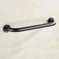 BLRYP Grab Rails Shower Grab Rail Wall Mounted Handrail Grip, Safety Support Rail Grab Bar for Bathroom Toilet Home Assist Safety,Kitchen,WC (Color : Black, Size : 52cm)