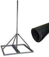 EZ NP-72-200 Non-Penetrating Roof Mount with 2" x 72" Mast w/ROHN Roof Mat
