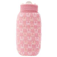 YUN Cute Honey Pot Water Injection Hot Water Bag Winter Send Knit Jacket Anti-hot Hand (Color : Pink)