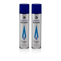 Colibri Premium Butane 300ml - 2 Pack+ Free Torch Lighter