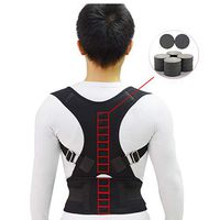 YC° Back Brace Posture Corrector,Adjustable Magnets Back Support Posture Corrector Women Men's Medical Corset Back Posture Brace Back Support Belt,S