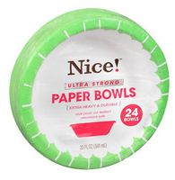 Nice! Ultra Strong Paper Bowls 20 oz 24.0 ea(5pack)