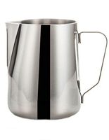 iecool Stainless Steel Metal Beak Milk Foam Cup Fancy Coffee Cup Silver 67oz