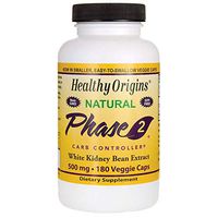 Natural Phase 2 White Kidney Bean Extract 500 Milligrams 180 Veg Capsules
