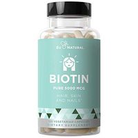 BIOTIN 5000 mcg – Healthier Hair Growth, Stronger Nails, Glowing Skin – 120 Vegetarian Soft Capsules