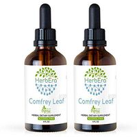 Comfrey Leaf B120 (2pcs) Alcohol-Free Herbal Extract Tincture, Super-Concentrated Organic Comfrey (Symphytum Officinale) Dried Leaf (2x4 fl oz)