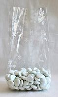 Snowflakes Cello Bags 4" x 2 1/2" x 9 1/2" - Pack of 25