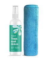 ASUTRA Organic Yoga Mat Cleaner (Energizing Peppermint Aroma), 4 fl oz | Safe for All Mats & No Slippery Residue | Cleans, Restores, Refreshes | Comes w/Microfiber Cleaning Towel