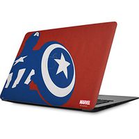 Skinit Decal Laptop Skin for MacBook Air 13.3 (2010-2017) - Officially Licensed Marvel/Disney Captain America Silhouette Design