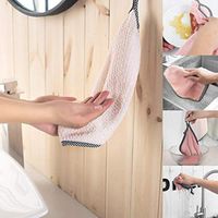 Vpicuo Coral Fleece Cleaning Cloth Absorbent Dish Towels Kitchen Washing Dishcloths Cleaning Cloths