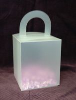 24 Gift Boxes with Handle Frosty PP-Plastic Present Box by PP Frosty Box with Handle