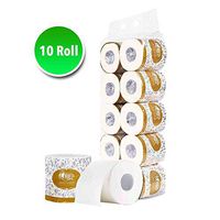 Smooth Soft Professional Series Premium 3-Ply Toilet Paper, Home kitchen Toilet Tissue, Soft, Highly Absorbent Bath Tissue for Daily Use, 10 Rolls (White)