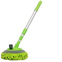 JINER Wash Brush with Telescopic Handle, Microfiber Chenille Flexible Handle Auto Clean Wash Mop