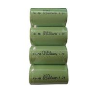 1.2V SC3600mAh NI-MH Rechargeable Battery Flat Top 4pcs PKCELL