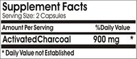 Activated Charcoal 900mg 200 Capsules ^GLS