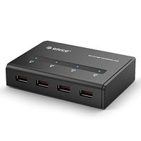 ORICO 4 Port USB3.0 Smart-Charging HUB Max Deliver 5V2.4A for Your iPad or Other Tablets (ORICO BH4-U3-BK)