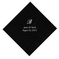 Personalized Cocktail, Beverage or Dessert Script Monogram Napkins (250)