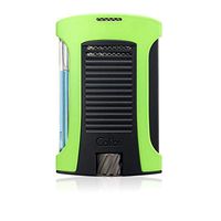 Colibri "Daytona" Single Jet Flame Lighter / Green & Black
