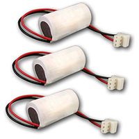 Three PLC Lithium 3V 1700mAh Computer Backup Batteries, Replacements For Dantona COMP-114, Energy+ B9781T, Newark 42M1346, Modicon 110CPU, 110CPU BRICK SERIES, 110XCP9800, 110XCP98000