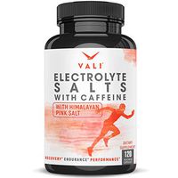 Electrolyte Salts + 40mg Caffeine Rapid Oral Rehydration Pills, Hydration Minerals Active Fluid Recovery Health - Sodium, Potassium, Magnesium, Calcium, Vitamin D3, Himalayan Pink Salt, 120 Capsules