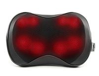 Zyllion Back Neck Shiatsu Massager - Kneading Massage Pillow with Heat for Shoulders, Lower Back, Feet, and Legs (ZMA-25)