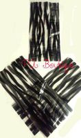 Small Black Zebra Stripes 7x2x3" Cello Cellophane Party Treat Food Snack Bags (75 ct)