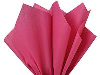 24 Gift Grade Tissue Paper Sheets - 15" x 20" Soft fold Packed Choose Color (Cerise)