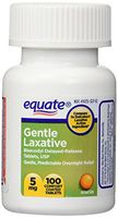 Equate Gentle Laxative Bisacodyl Delayed Release Tablets, 5 Milligrams, 100 Count