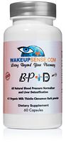 BP+D All-Natural Liver Detox and Blood Pressure Support with Organic Cinnamon Bark and Milk Thistle by Wake Up Sense Holistic Healing (60 Capsules, Made in The USA)