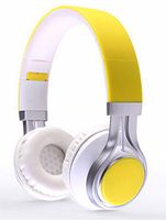YouthCamp EF-E6 Adjustable Headband Headphone. Headset with Extremely Soft Ear Pad, Noise Cancelling Earphones stereo sound for Music Equipment Yellow