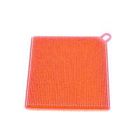 Ninasill ღ ღ Dish Washing Sponge Scrubber Kitchen Cleaning Antibacterial Tool (Orange)