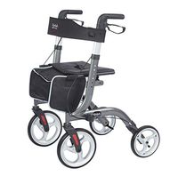 Lifestyle Mobility Aids DLX Venture Euro Style Rollators - Only 15 lbs (Graphite Gray)