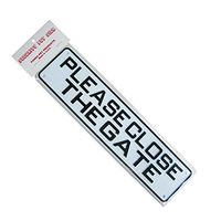 Sign Please Close the Gate 12 x 3 inch Plastic