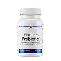 Stop Aging Now - NextLevel Probiotics - Comprehensive Multi-Strain Probiotic Formula with 50 Billion CFU Plus Prebiotics - 60 Veggie Caps