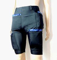 Burn Fat with Cold - Powerful Sliming Cooling Suit Icinger Power 10200G - Also for Muscle Recovery (Shorts L - 12 Pockets (ice Packs not Included))