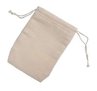 2.75x4 Inch Double Drawstring Cotton Muslin Bags 50 Count Pack