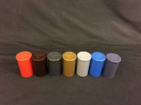 Metallic Mix 13 Squeezetops DRAM POP TOP Bottles Qty Size Count CASE Medical 420 Rx Pharmacy Prescription Crafts Coins Storage Containers Made in USA (7)